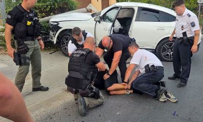 Rendőrök elől menekült, végül oszlopnak csapódott – Lövések is eldördültek a Balatonnál