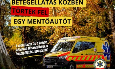 Betegellátás közben tört fel egy mentőautót egy semmirekellő